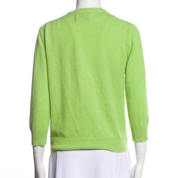 Loulou Studio Cupo Cashmere Green Cardigan - Picture 7 of 10
